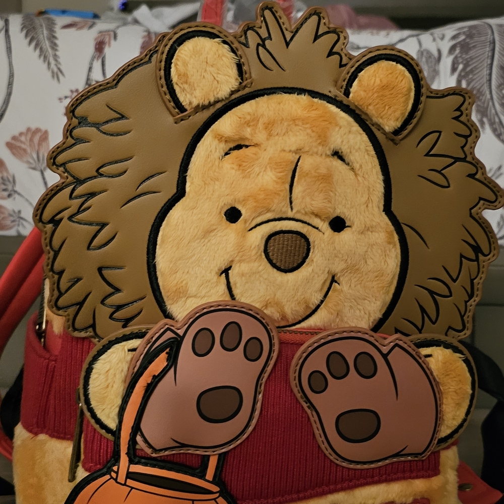 Loungefly Plush Lion Backpack - Tan and Brown